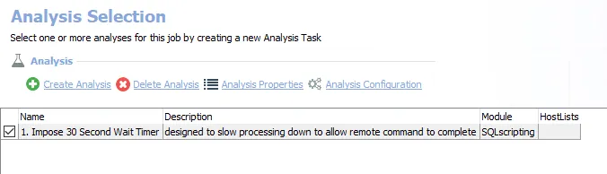 Analysis Tasks for the RemoteOpenPort Job