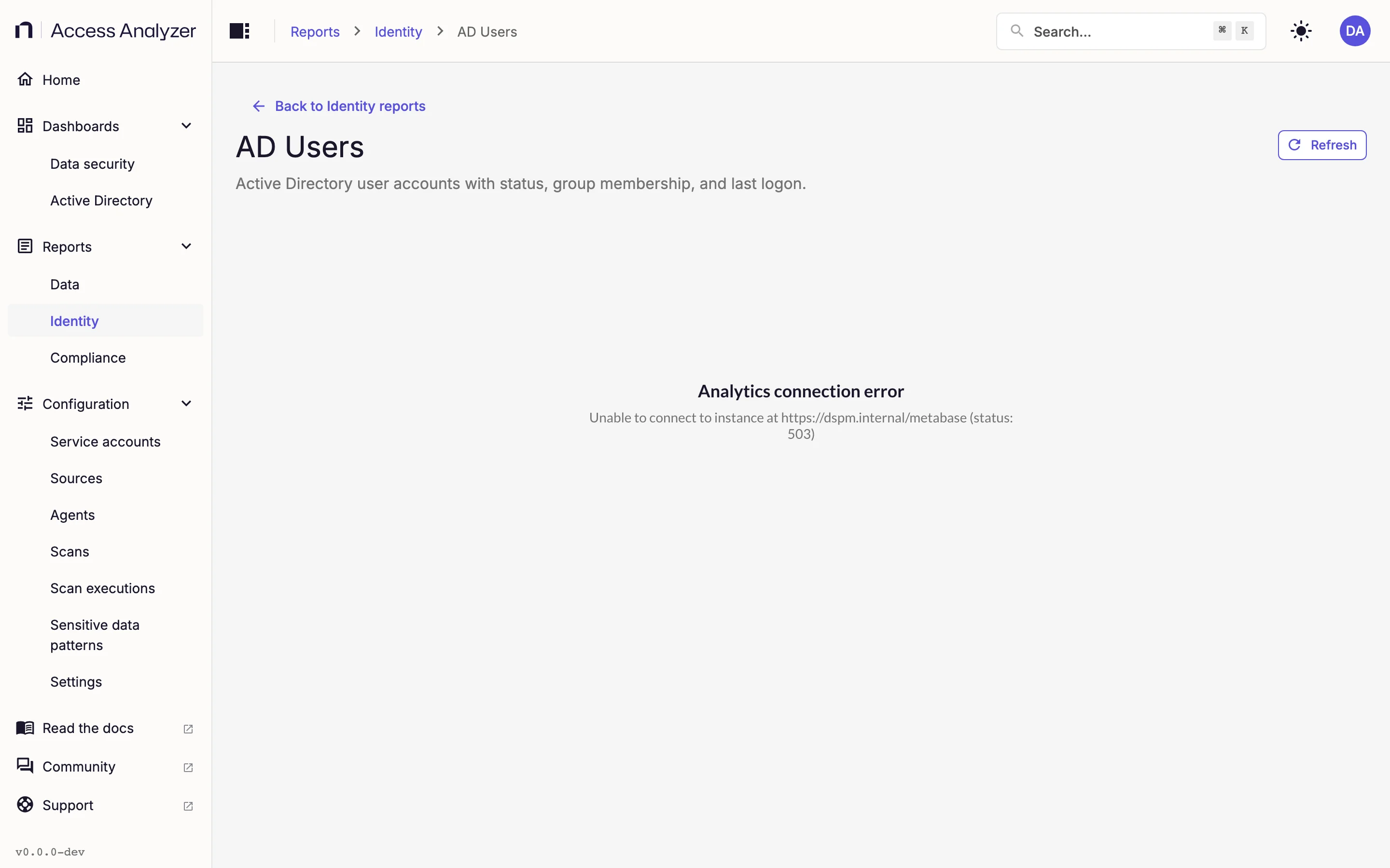 AD Users report