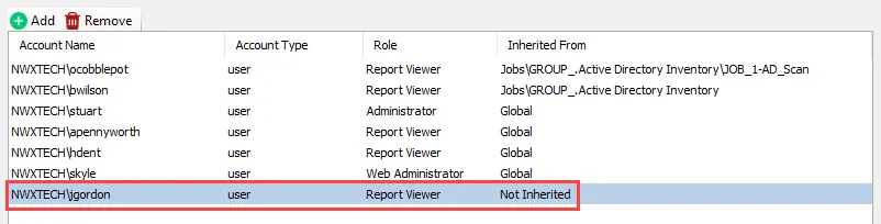 Report Viewer user added in wizard