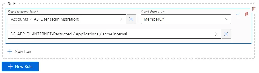 Risk Item Example
