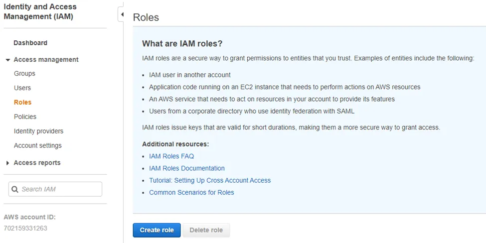 Roles Page