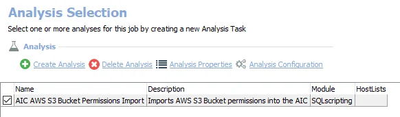 Analysis Tasks for the 2.AWS_S3Scan Job