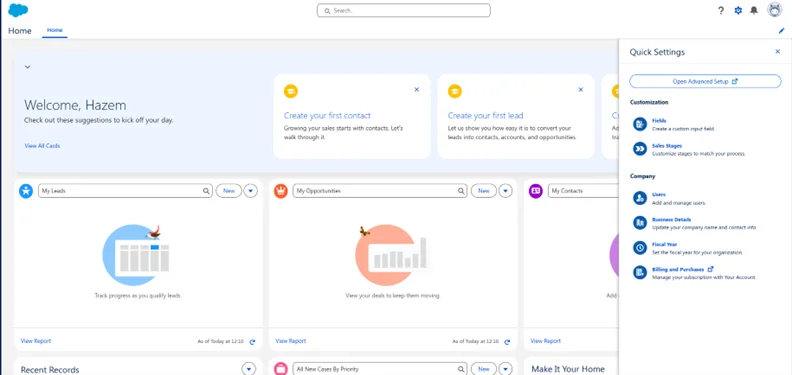 salesforce-advancesetup