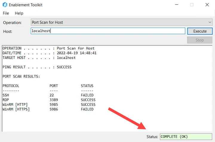 Stealthbits Enablement Toolkit - Execution Complete