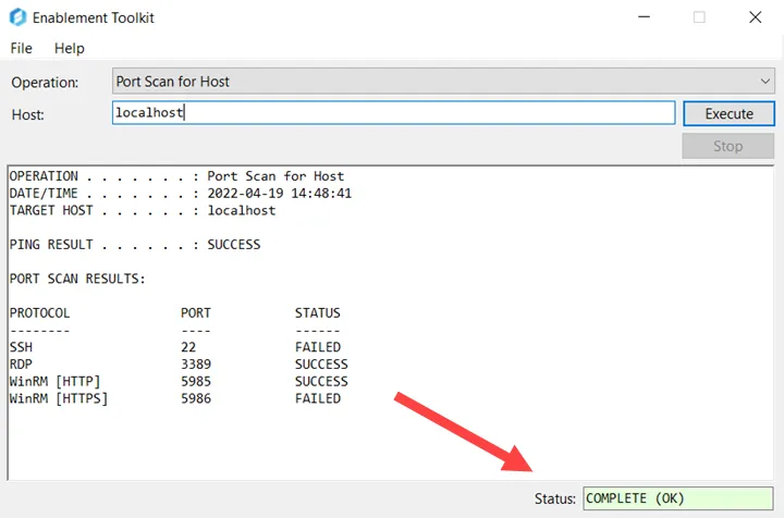 Stealthbits Enablement Toolkit - Execution Complete