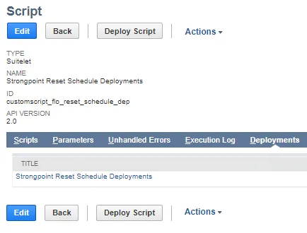 Open the Deployment tab