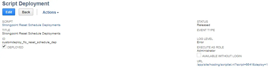 Click the Script URL
