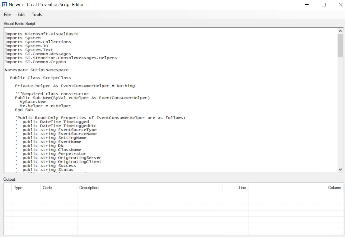 Script Editor for .Net Scripts
