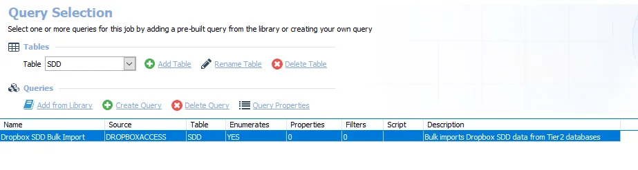 Queries for the 2-Dropbox_SDD Bulk Import Job