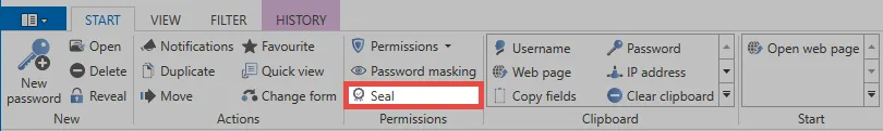 seal button