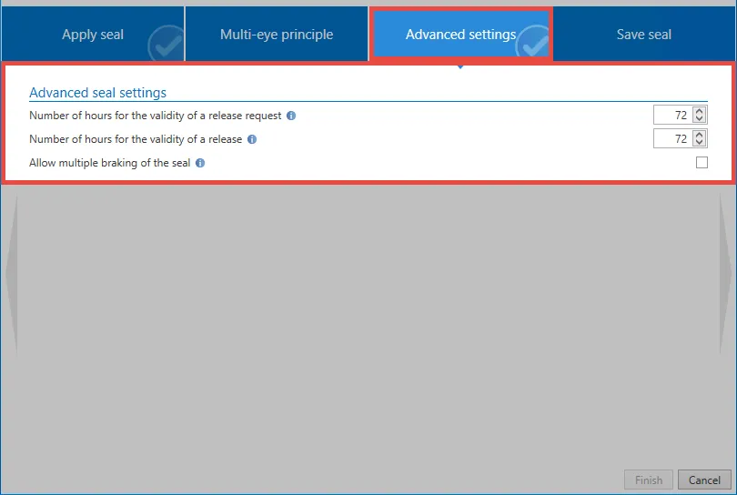 advanced settings