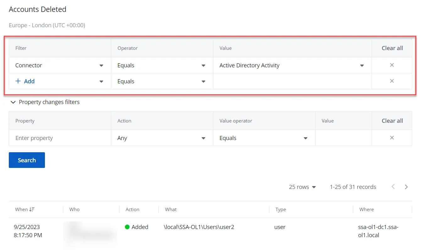 Activity reports