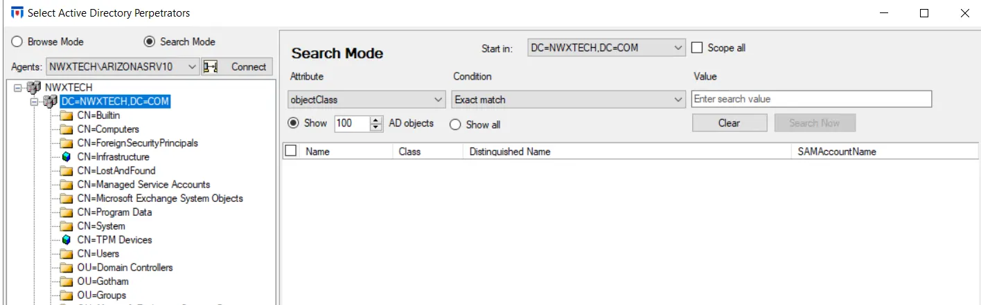 Selection Windows | Netwrix Product Documentation