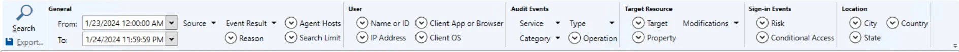 Search Query - Entra ID