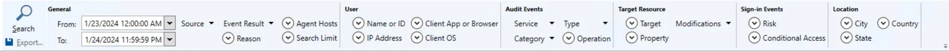 Search Query - Entra ID