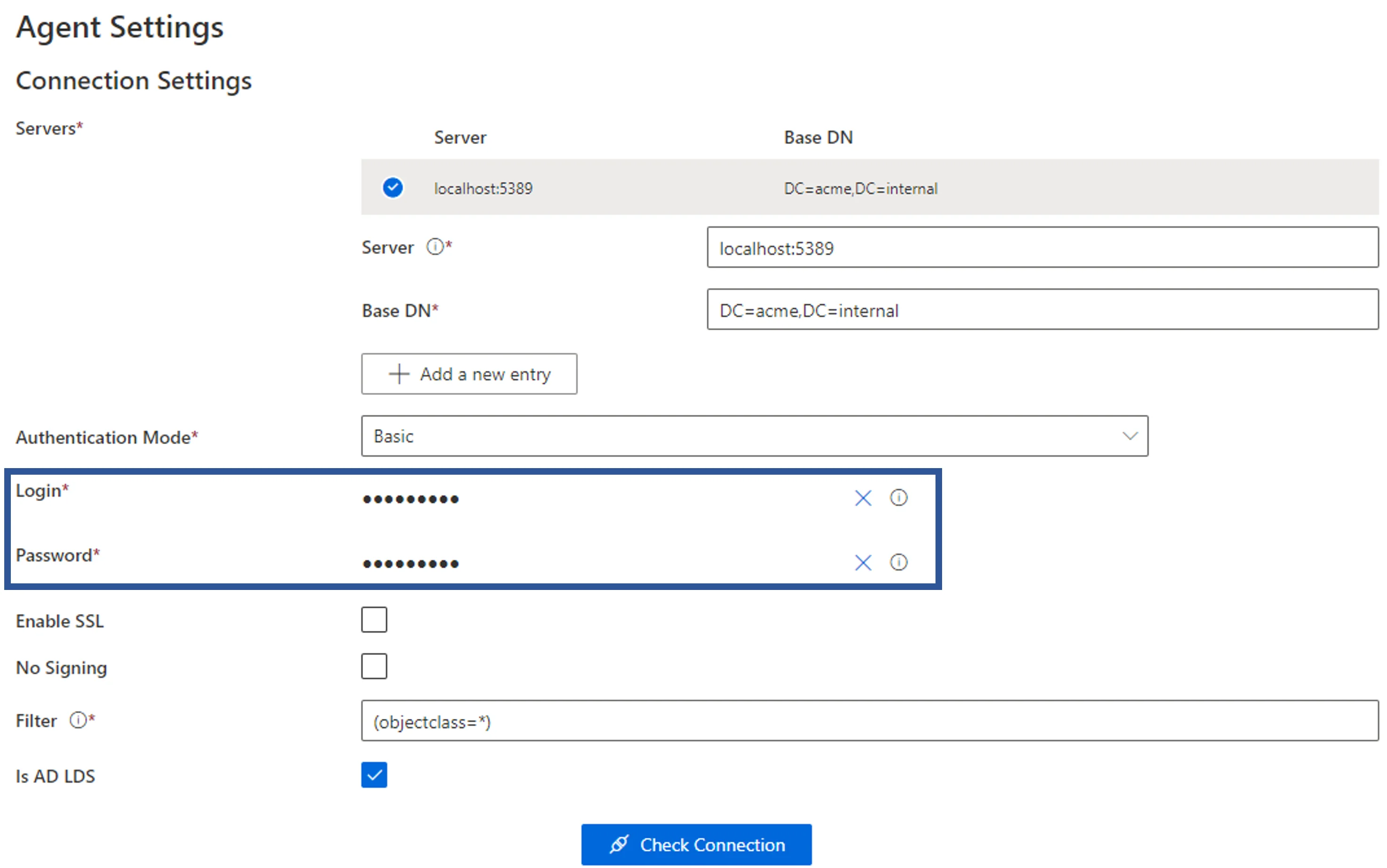 Login Secured Options Hidden