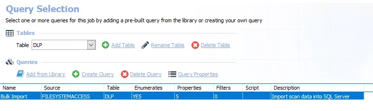 Query for the 2-SEEK Bulk Import Job