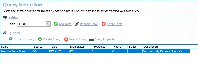 Query Selection
