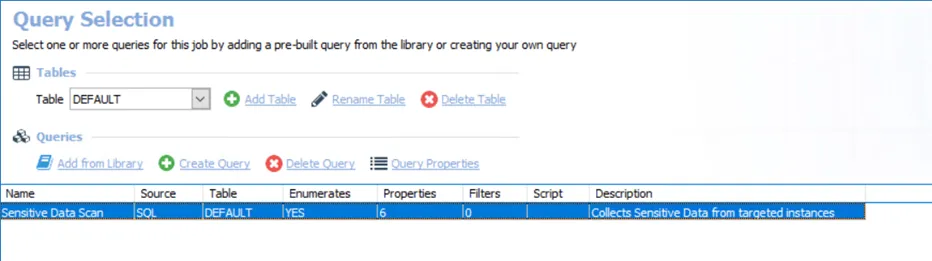 Query Selection