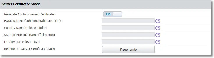 Server Certiﬁcate Stack