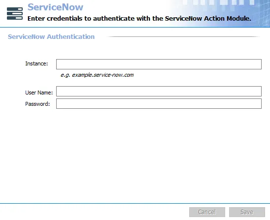 ServiceNow node