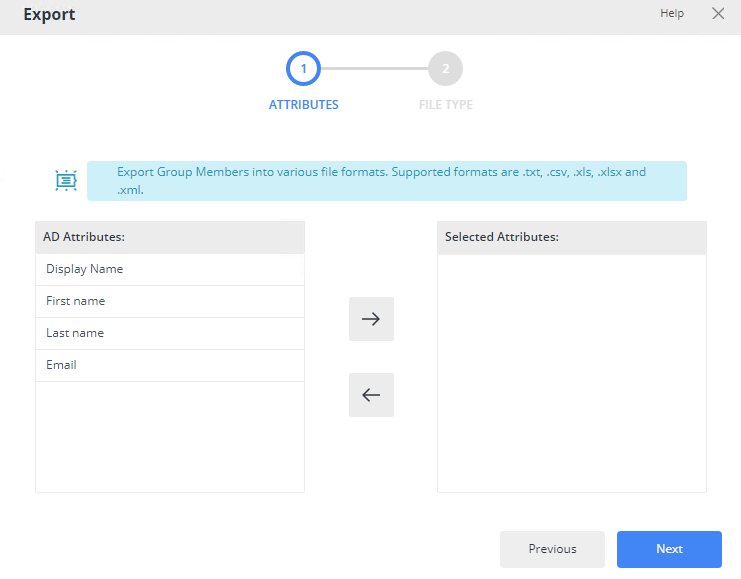 How to Add Attributes to the Export List in the Portal | Netwrix ...