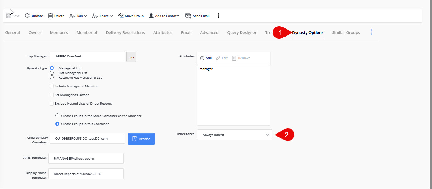Always Inherit option in Dynasty Options tab