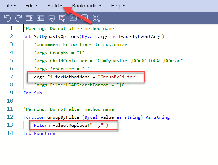 Script to remove spaces from attribute