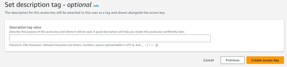 Set Tag and Create Key