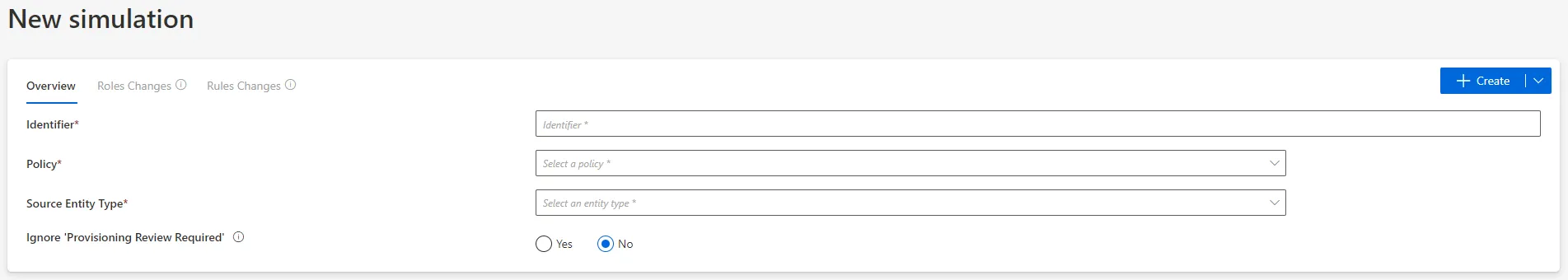 Simulation List