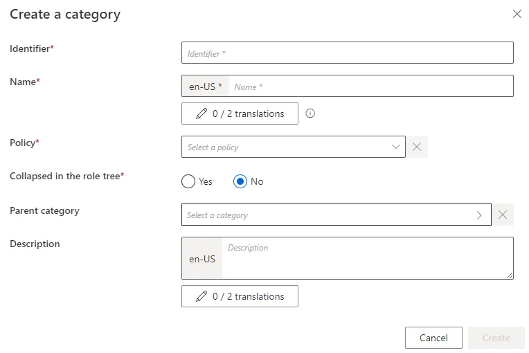 Create a Category