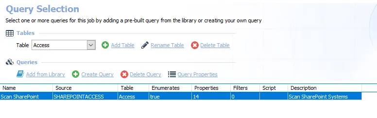 Query Selection
