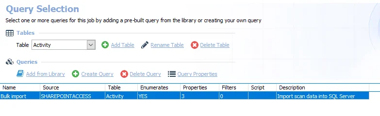 Query Selection