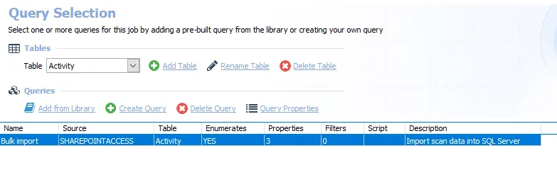 Query Selection