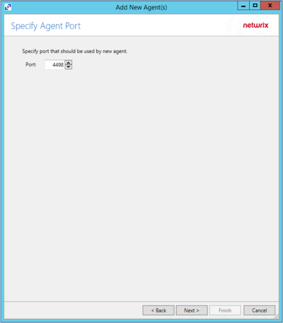 Specify Agent Port