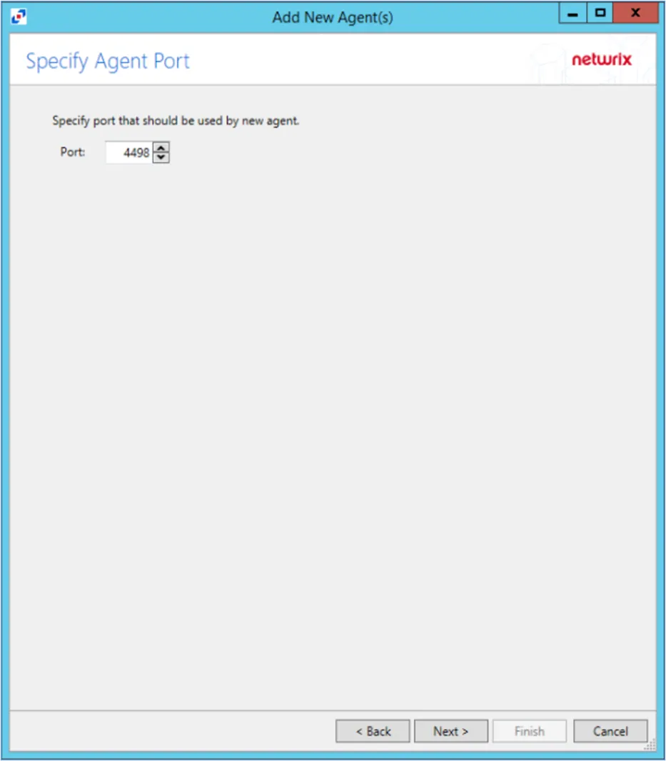 Specify Agent Port