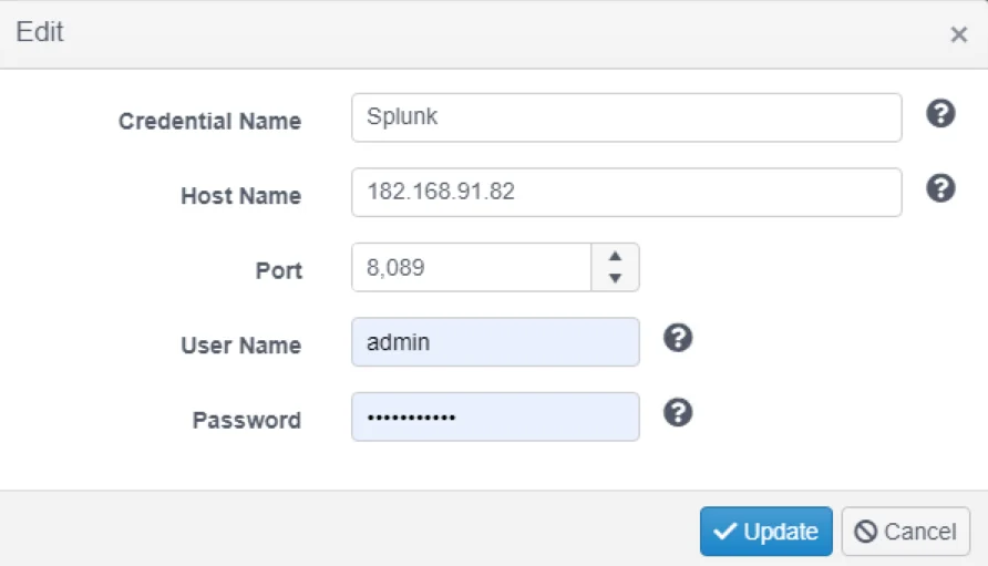 splunkcredentials
