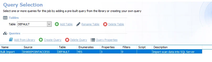 Query Selection