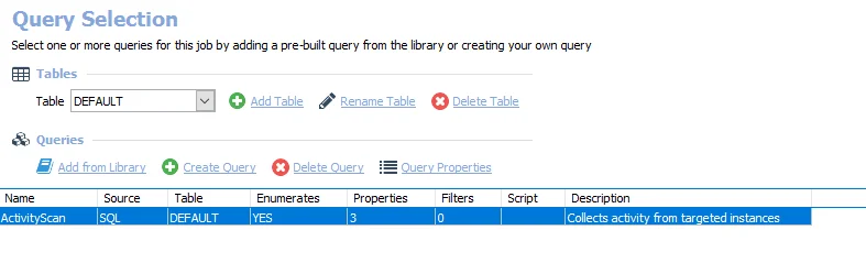 Query Selection