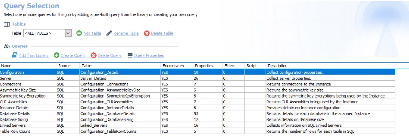 Query Selection