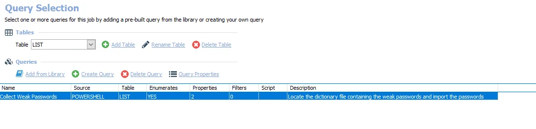 Query Selection