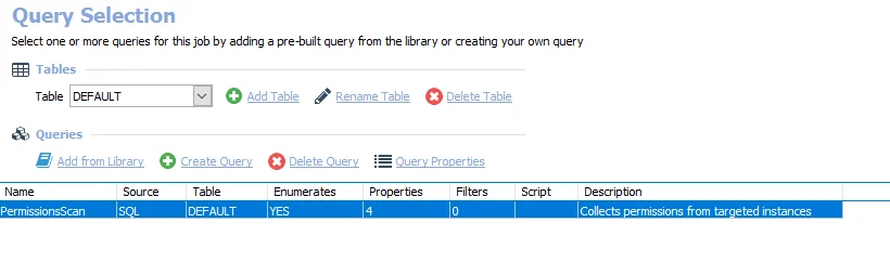 Query Selection