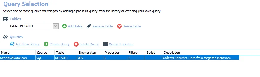 Query Selection