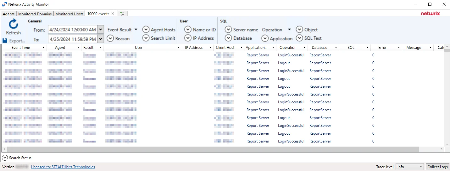 SQL Server Search Results