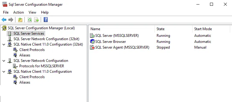 SQL Server Configuration Manager