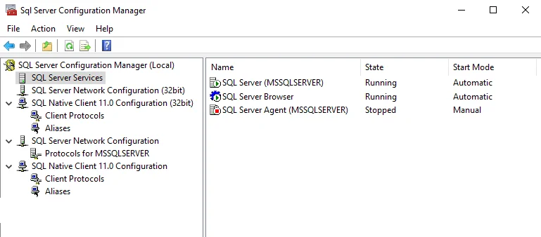 SQL Server Configuration Manager