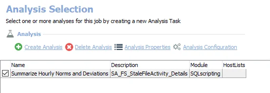 Analysis Tasks for the FS_StaleFileActivity Job