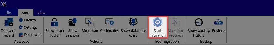 start migration