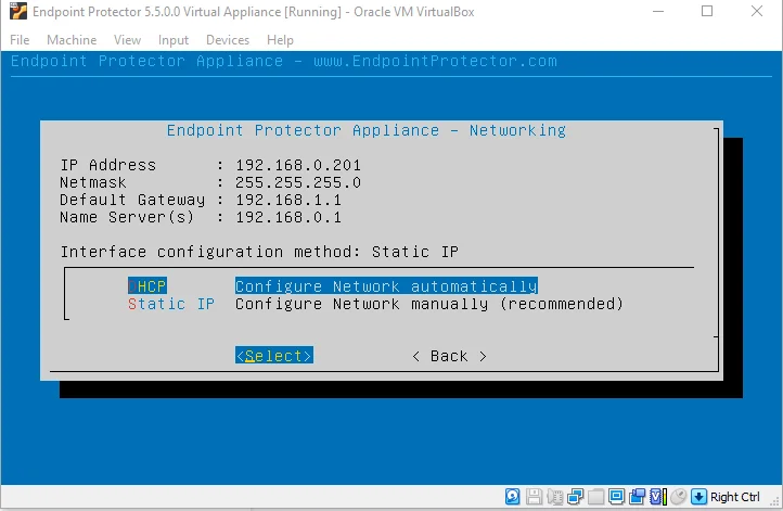  IP Address and Default Gateway conﬁgured automatically