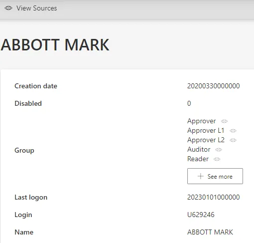 SAB Example - Resource Attributes
